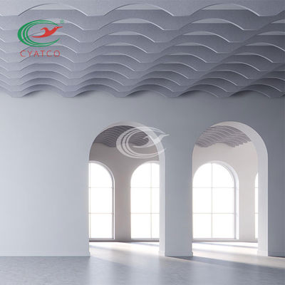 Calidad  SGS Polyester PET Acoustic Ceiling Panels Harmless Mildewproof fábrica