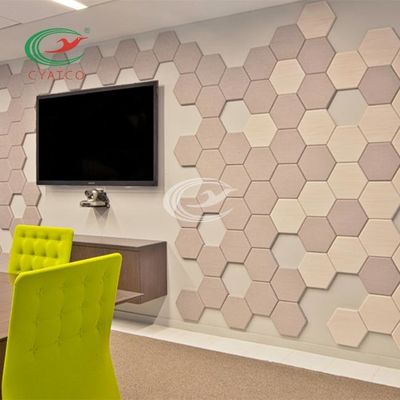 Calidad  Sound Absorbing Hexagon Acoustic Panels Multiscene Lightweight fábrica