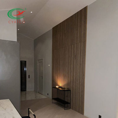Ininflamable multiusos de madera de los paneles acústicos de la pared interior