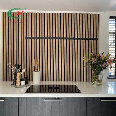 Ininflamable multiusos de madera de los paneles acústicos de la pared interior