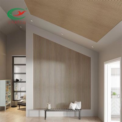 Ininflamable multiusos de madera de los paneles acústicos de la pared interior