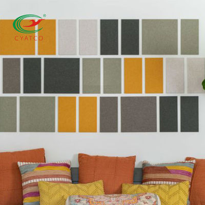 Tejas acústicas inofensivas prácticas de la pared, los paneles de pared insonoros decorativos estables