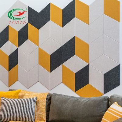 Tejas acústicas inofensivas prácticas de la pared, los paneles de pared insonoros decorativos estables