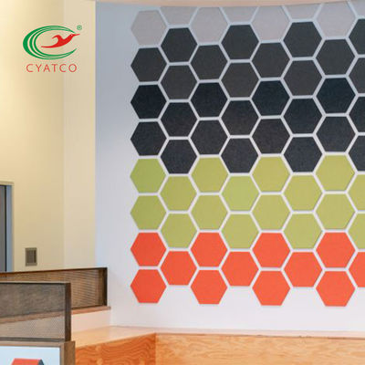 La pared acústica de los paneles de techo del hexágono de Multiscene teja inodoro no tóxico