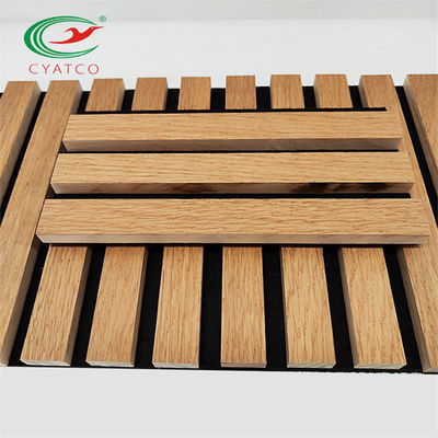 Roble natural sano práctico del panel acústico de Slatwall para el techo