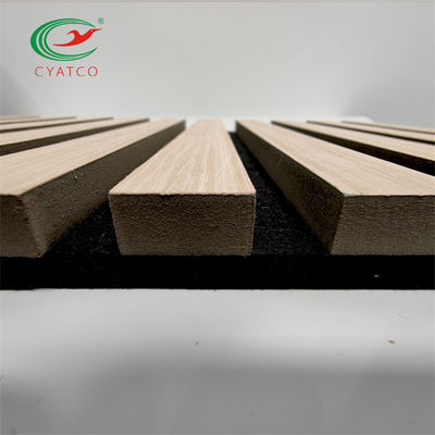 Roble natural sano práctico del panel acústico de Slatwall para el techo
