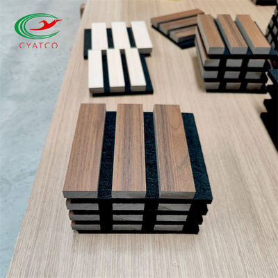El panel acústico sano de madera del FSC chapea Mildewproof para la sala de estar