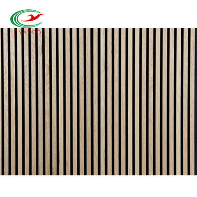 El calor de madera acústico insonoro del panel de pared aisló 2400x600m m