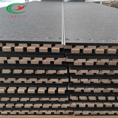 Los paneles de pared de madera acústicos del roble de la oficina, los paneles de madera de aislamiento sano de Multiscene