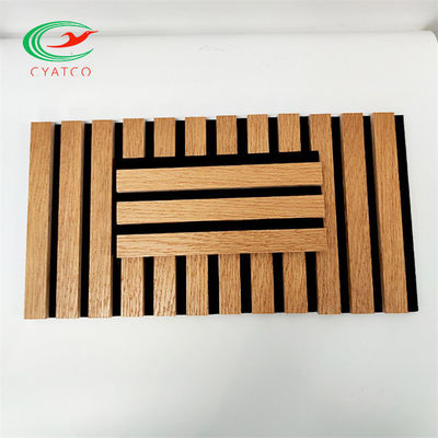 Los paneles de pared acústicos de madera sólidos del OEM Mildewproof Eco amistoso