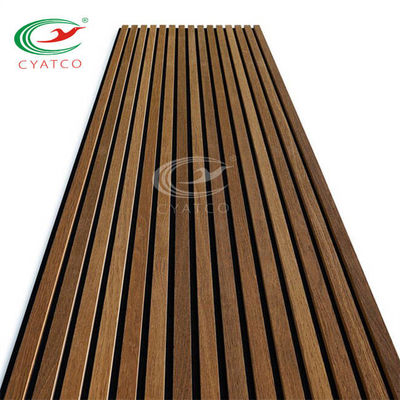 Material práctico acústico del poliéster del MDF de los paneles de pared de madera del techo