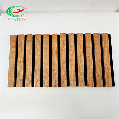 Material práctico acústico del poliéster del MDF de los paneles de pared de madera del techo
