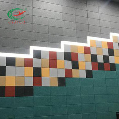 Panel de pared de feltro retardante del fuego acústico multipropósito