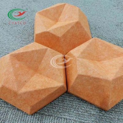 Absorción sana de Mildewproof de los paneles acústicos del hexágono del ANIMAL DOMÉSTICO de la pared del teatro