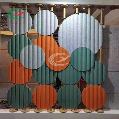 Colores multiusos insonoros del panel acústico de la fibra de poliéster 3D 48