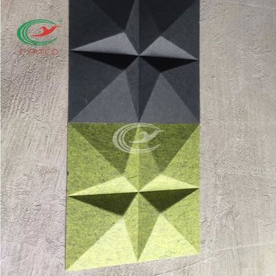 La pared acústica texturizada estrella 3D teja multicolor a prueba de humedad