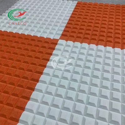 El cubo 3D texturizó el panel acústico de la fibra de poliéster insonoro para KTV