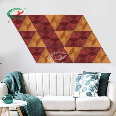 3D inofensivo estable Diamond Wall Panels, hojas audios multicoloras de la absorción