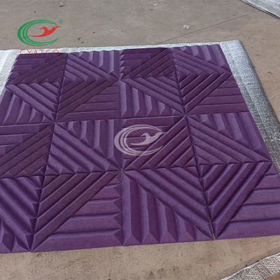 El panel inodoro práctico de la fibra de poliéster, textura acústica del tablero de Mildewproof