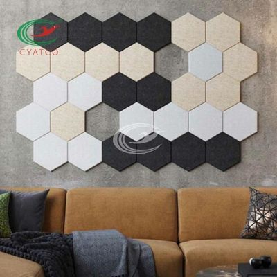 Panel de pared acústico moderno de polímero reciclado clase A ASTM E84 40+ colores
