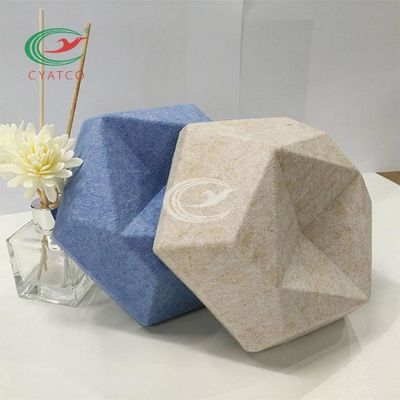 Los paneles acústicos sentidos inodoros del hexágono para la decoración de la pared 3D