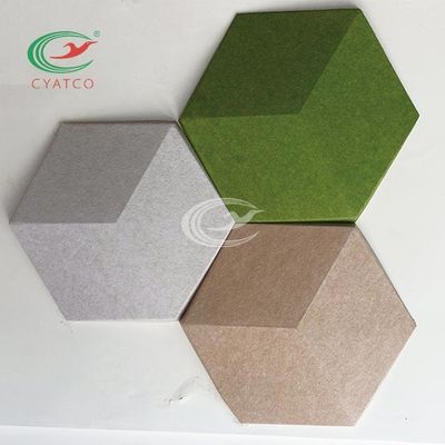tejas ligeras de los sonidos del hexágono 3D, los paneles de pared acústicos hexagonales inodoros