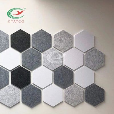 Paneles de pared de feltro a prueba de fuego, revestimiento de pared acústico decorativo inodoro
