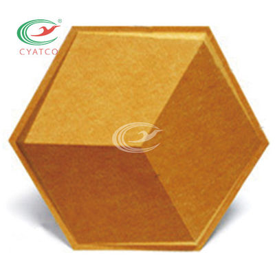 tejas ligeras de los sonidos del hexágono 3D, los paneles de pared acústicos hexagonales inodoros