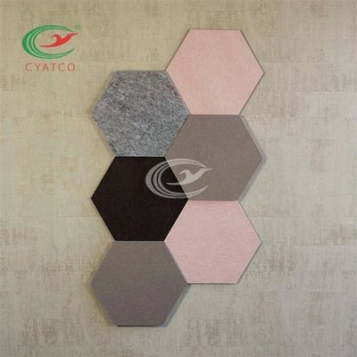 Los paneles de techo sentidos poliéster del hexágono, tejas acústicas hexagonales de la pared del restaurante