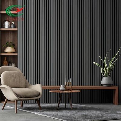 Listones insonoros de la pared de la nuez del MDF, los paneles de madera del listón decorativo inodoro