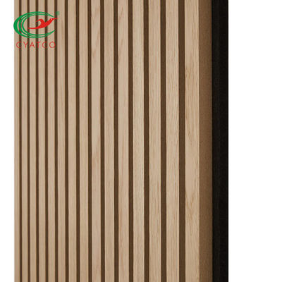 Listones de madera de la pared incombustible práctica, el panel de pared de madera multiusos
