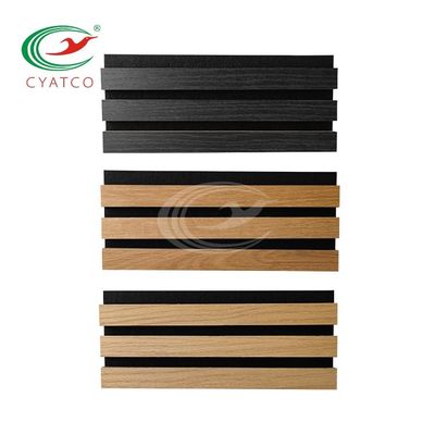 Absorción de sonido Durabilidad de la vida de la madera de pared de pizarra techo lineal fácil de instalar
