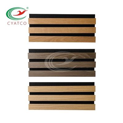 Panel de pared 3D de madera de pizarra multifuncional único de pared con flauta Panel de interior de pared de madera de grano