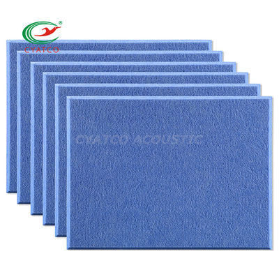 Forma personalizada Paneles de pared de feltro azul Eco-amigable Tratamiento acústico para el aula