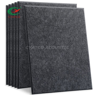10 paquetes de paneles acústicos de PET gris oscuro de feltro rectángulo paneles de pared Estudios de música