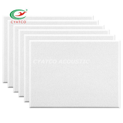10 paquetes de paneles acústicos de fibra de poliéter blanco de 18 mm para decoración de paredes