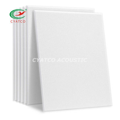 10 paquetes de paneles acústicos de fibra de poliéter blanco de 18 mm para decoración de paredes