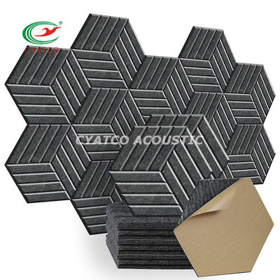 Paneles acústicos hexagonales de PET flexibles y duraderos para estudio