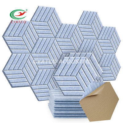 Autoadhesivo Hexágono paneles de absorción de sonido inodoros acolchado a prueba de sonido
