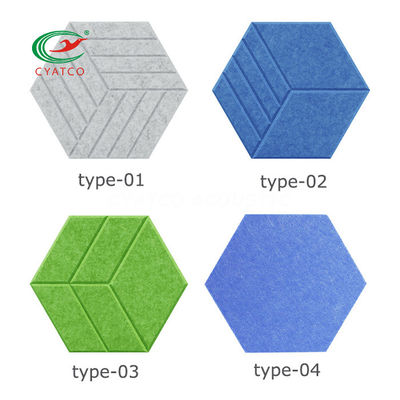 Autoadhesivo Hexágono paneles de absorción de sonido inodoros acolchado a prueba de sonido